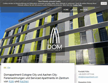 Tablet Screenshot of domapartment.com